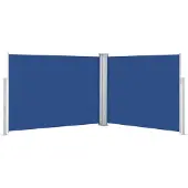 vidaXL sammenrullelig sidemarkise 140 x 1000 cm blå