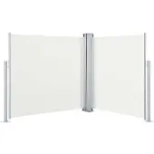 vidaXL sammenrullelig sidemarkise 120 x 600 cm cremefarvet