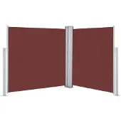 vidaXL sammenrullelig sidemarkise 100 x 600 cm brun