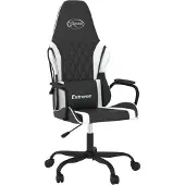 vidaXL gamingstol kunstlæder sort og hvid
