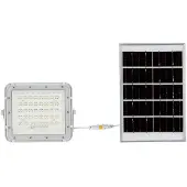 V-TAC VT-40W 7839 LED-flugtlys, Solcellemodul 6 W Lysfarve: Koldhvid