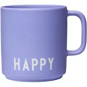 Design Letters Krus - Favourite - Lavendel m. Happy - - OneSize - Kop