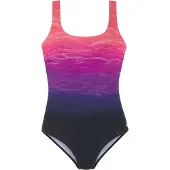 LASCANA Badedragt mørkeblå / lilla / pink / neonpink