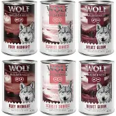 Wolf of Wilderness "Red Meat" 6 x 400 g Mixpakke