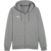 Puma Hættetrøje teamGOAL Casuals Full Zip - Grå/Hvid, størrelse Large