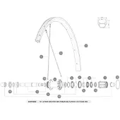Mavic Aksium Allroad Disc 650b 2018 Venstre Baghjuls Eger 12 Enheder