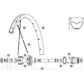 Mavic Crossride Light 29 2016-17 Baghøjre Eger 12 Enheder
