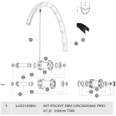Mavic Crossmax Pro Tubeless Forhjulsfælg