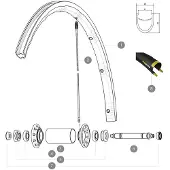 Mavic Ksyrium Pro Exalith 17c Forhjulsfælg