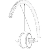 Mavic Rear Aksium Elite Evo Ust Disc Ebm Racercykel Fælg