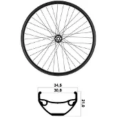 Mvtek 27.5´´ Boost Tubeless Mtb Forhjul
