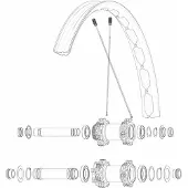 Mavic Kit 12 Rear Ds Cosmic Slr 40 Rb Eger