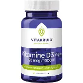 Vitakruid Vegansk Vitamin D3 25 mcg / 1000 IE - 120 stk.