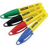 Stanley 1-47-329, 72 stk, Sort, Blå, Grøn, Rød, Sort, Blå, Grøn, Rød, 79 mm, 191 mm, 17 mm
