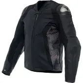 Dainese Avro 5 Læderjakke Sort/antracit/Hvid 56