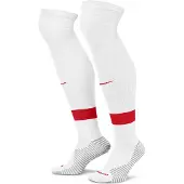 Nike Fodboldsokker Strike - Hvid/Rød, størrelse M: 38-42