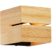 QAZQA Rustik væglampe egtræ 9,7 cm - Transfer Groove