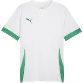 Puma Trænings T-Shirt teamGOAL - Hvid/Grøn, størrelse Large