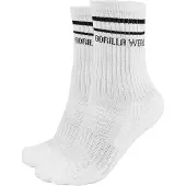 Gorilla wear Crew Socks 2-Pack, White