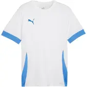 Puma Trænings T-Shirt teamGOAL - Hvid/Blå, størrelse XX-Large