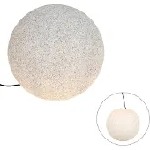 QAZQA Moderne udendørslampe grå 45 cm IP65 - Nura