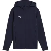 Puma Hættetrøje teamFINAL Casuals Full Zip - Navy/Silver Børn, størrelse 152 cm
