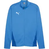 Puma Træningsjakke teamGOAL - Blå/Hvid, størrelse Medium