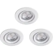 Philips Funktionel Indbygningsspot, Indbygget lysplade, Ikke-udskiftelig pære(r), LED, 2700 K, 350 lm, Hvid