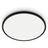 Wiz SuperSlim Smart Loftslampe Sort, 14W, Justerbar hvidt & Dæmpet lys