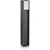 Philips EcoMoods Bridge søjlelampe 14 W E27, uden pære, Udendørs piedestal/postbelysning, Anthracit, Metal, IP44, Have, I