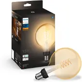 Philips Hue White Filament G125 Globe - E27 Pære