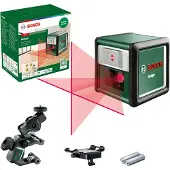 Bosch Quigo, 0,8 mm/m, 4°, 6 sek./side, Horisontal/vertikal, Rød, 635 nm (< 1 mW)