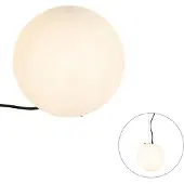 QAZQA Moderne udendørslampe hvid 25 cm IP65 - Nura