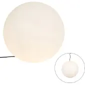 QAZQA Moderne udendørslampe hvid 56 cm IP65 - Nura