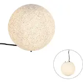 QAZQA Moderne udendørslampe grå 25 cm IP65 - Nura