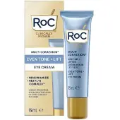 Roc Multi Correxion Even Tone + Lift Eye Cream Brightening and Dark Circle Solution Anti-Aging Eye Formula Visibly Reduces Fine Lines and Wrinkles Niacinamide and Hexyl-R Complex 15ml