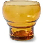 HK Living 70's Bulb glas 27 cl 4-pak Amber