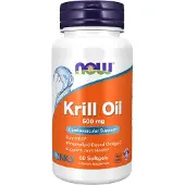 Now , Krillolie, 500 mg, 60 Mygge