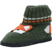 Beck Hjemmesko 'Fuchs' khaki / orange / sort / hvid
