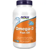 Now , Omega-3, 1.000 mg, 200 Fiskemælkesoftgels (1.000 mg per Softgel)