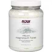 Now , Solutions, Magnesium Flakes, 100% Rent, 54 oz (1531 g)
