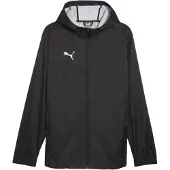 Puma Jakke teamFINAL All Weather - Sort/Sølv, størrelse Small