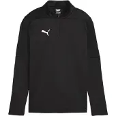 Puma Træningsjakke teamFINAL 1/4 Lynlås - Sort Børn, størrelse YXS/116 cm