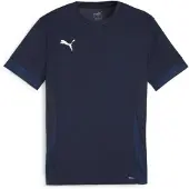 Puma Trænings T-Shirt teamGOAL - Navy/Hvid, størrelse Medium