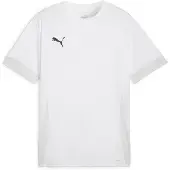 Puma Trænings T-Shirt teamGOAL - Hvid/Sort/Grå, størrelse Small