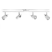 Philips Meranti lofts-/vægspot, 4x, Overflade spotlys, GU10, 4 pære(r ), 220-240 V, Hvid