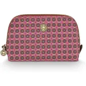 Pip studio Coby Cosmetic Bag Triangle Small Clover Pink 19/15x12x6cm