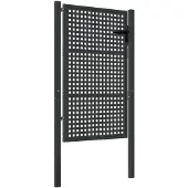 vidaXL havelåge antracitgrå 100x125 cm stål