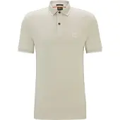 BOSS BOSStil mænd. 50507699 Passertip beige polo shirt (XXL), Casual, Bomuld, Korte ærmer