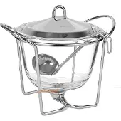KINGHOFF Podgrzewacz Maisto šildytuvas, stiklinis - plieno, 4 l, „Kinghoff“